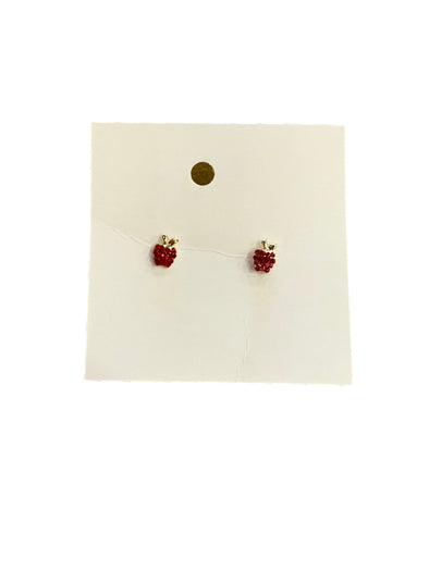 Rhinestone Apple Stud