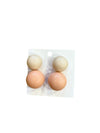 Two Tone Ball Drop Earrings