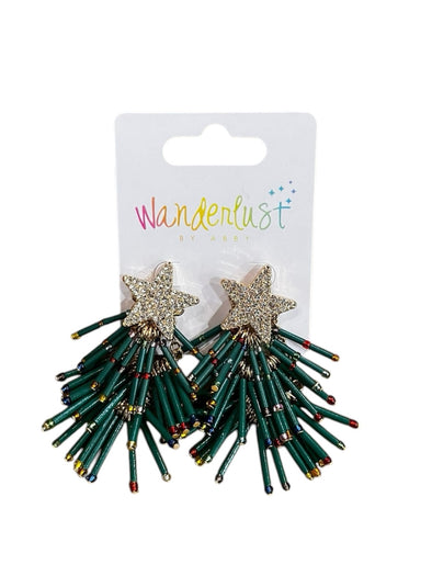 Green Britney Earrings