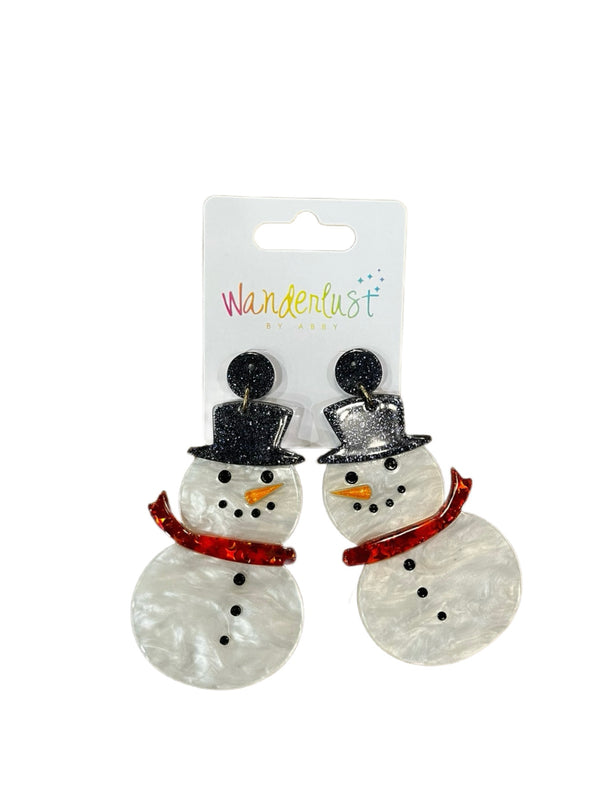 Big Snowman Earrings