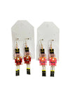 Pink & Red Nutcracker Earrings