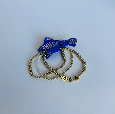 Duo Threads The Everyday Gold Delta Delta Delta Bracelet