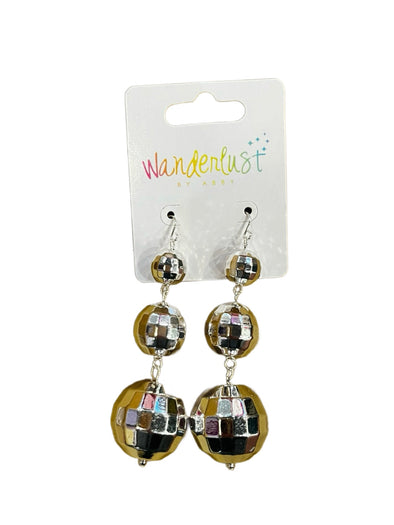 Disco Ball Drop Earrings