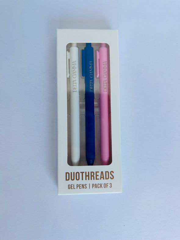 Duo Threads Lettered Luxe Delta Gamma Pens