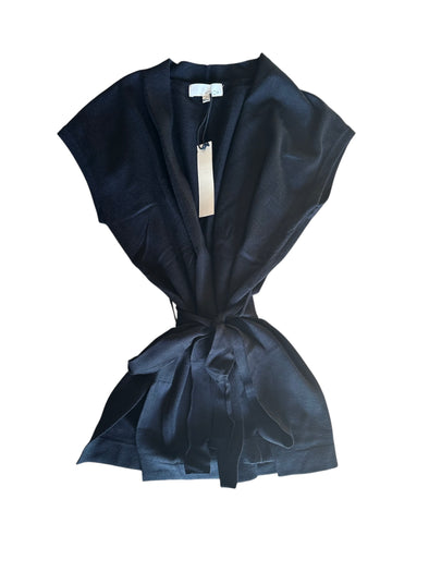 Pinch Black Front Tie Blazer Vest