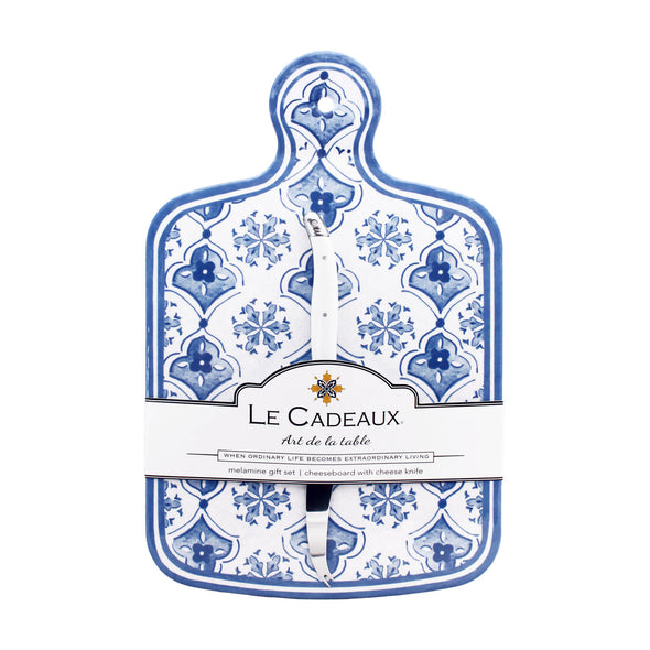 Le Cadeaux Cheeseboard Gift Set- Moroccan Blue