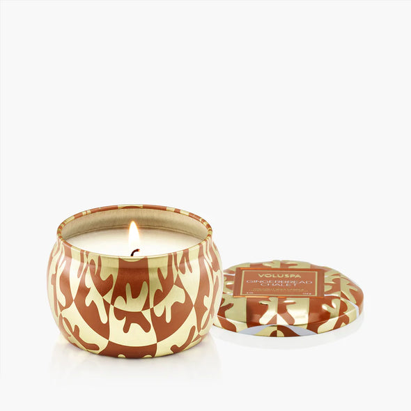 Voluspa Gingerbread Chalet 4oz Mini Tin Candle
