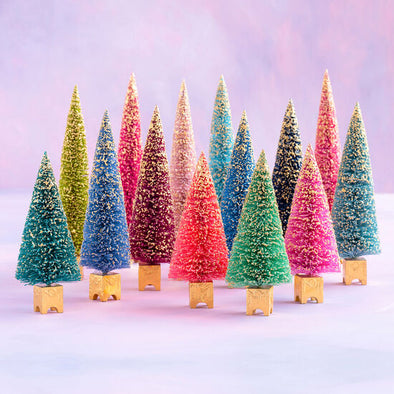 Glitterville Large Gilded French Forest Trees
