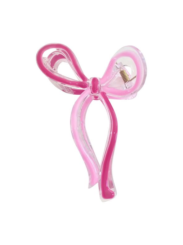 Gemelli Two Toned Ribbon Claw Clip