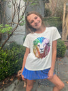 QOS Kids Rainbow Lion Tee