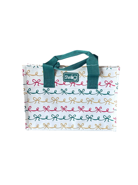 Swig Christmas Bows Reusable Small Gift Bag