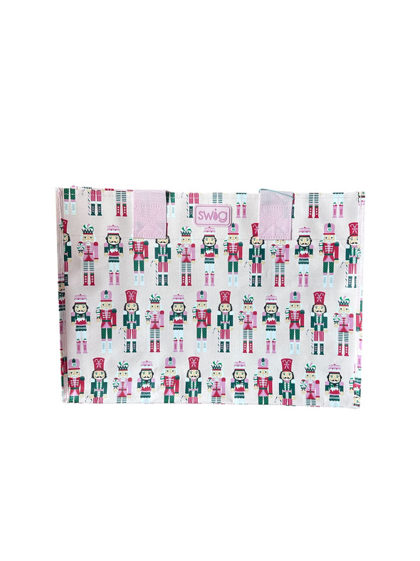Swig Sugar Plum Soldiers Large Reusable Gift Bag