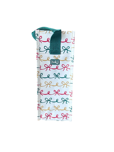 Swig Christmas Bows Reusable Wine Gift Bag