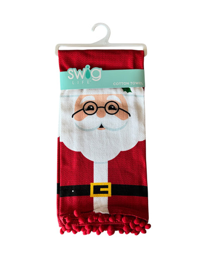 Swig Mr. Claus Tea Towel