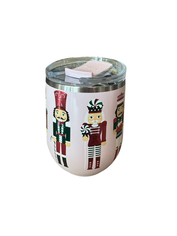 Swig Sugar Plum Soldiers 12 oz Stemless Wine Cup