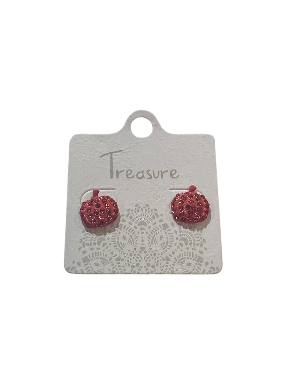 Treasure Pumpkin Stud Earrings