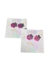Louie Love Christmas Jewelry Pink Holiday Bow Present Stud Earrings