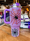 QOS Purple Spider Tumbler 40oz