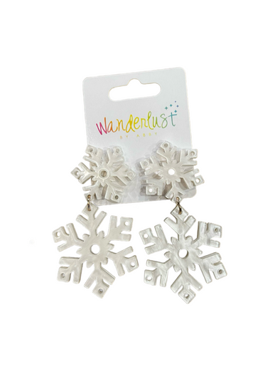 Izzy Snowflake Drop Earrings