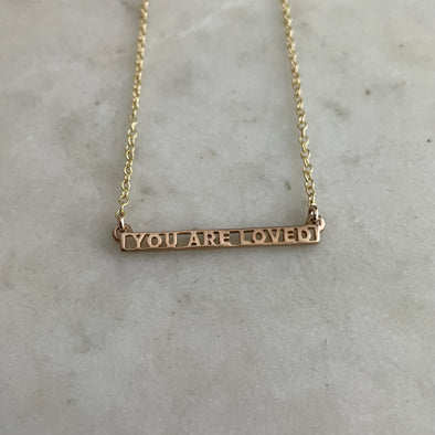 Mimosa You Are Loved Necklace