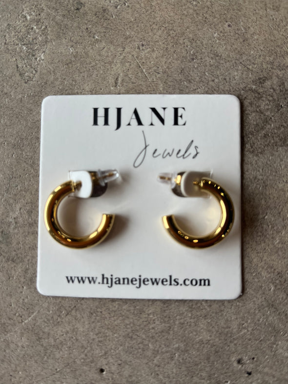 HJane Gold Hoops- Small