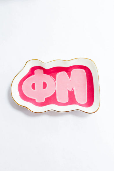 Duo Threads Phi Mu Sorority Trinket Tray
