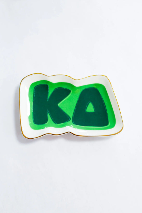 Duo Threads Kappa Delta  Sorority Trinket Tray