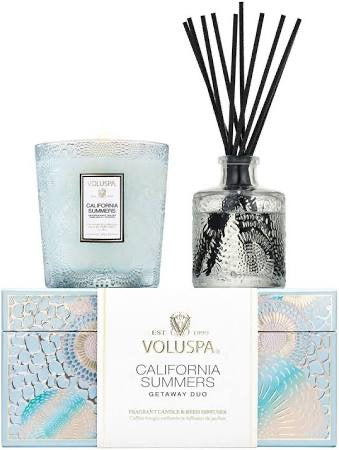 Voluspa California Summers Classic Candle & Diffuser Duo