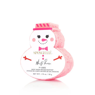 Spongelle Snowman Body Wash Buffer - White Rose