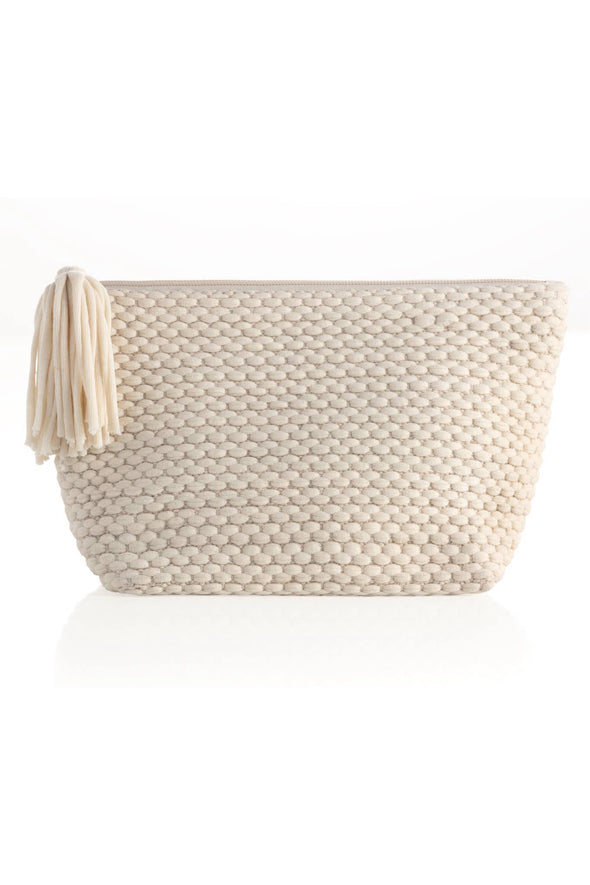 Shiraleah Ivory Mavis Zip Pouch