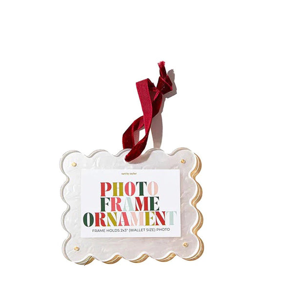 Tart by Taylor Pearl White Frame Ornament