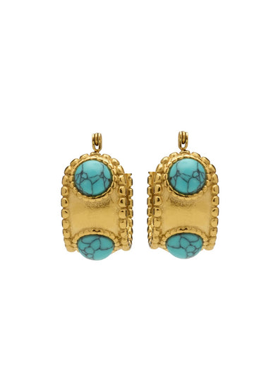 HJane Anne Turquoise Hoops