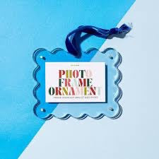 Tart by Taylor Neon Blue Frame Ornament