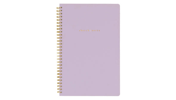 Church Note Lilac Notebook with Maps