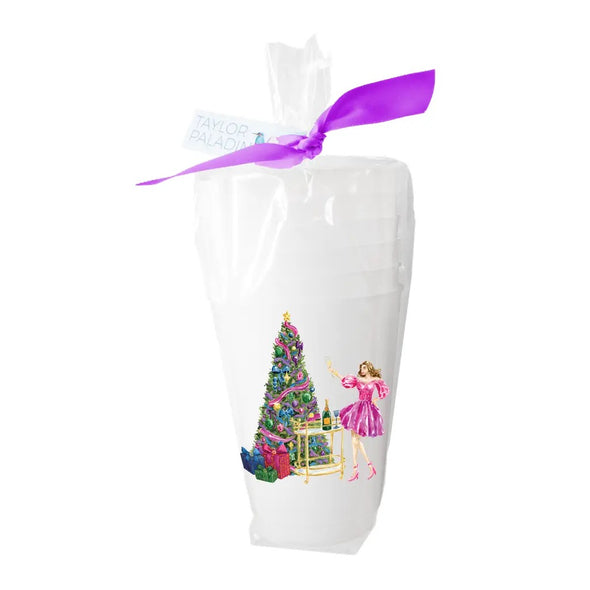 Taylor Paladino Christmas Party Frosted Cups