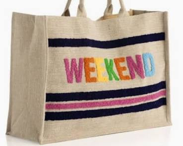 Shiraleah Natural Weekend Beach Bag