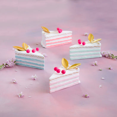 Glitterville French Cake Slice Ornament