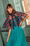 Alden Adair Holiday Plaid Heddy Top