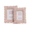 Two's Company 8"x10" Pink Wicker Photo Frame