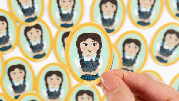 Pippi Post Wizard of Oz Dorothy Portrait Decal Sticker