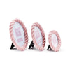 Two's Company  6 1/2" x 3/4"x 8 1/2" Pink Twist Photo Frame