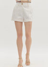 Entro Off White Denim Shorts