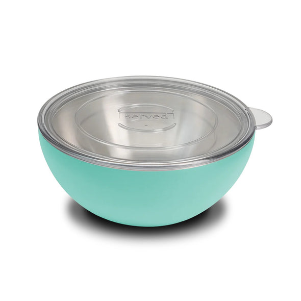 Served Vacuum-Insulated Large Serving Bowl 2.5Q Blue Lemonade