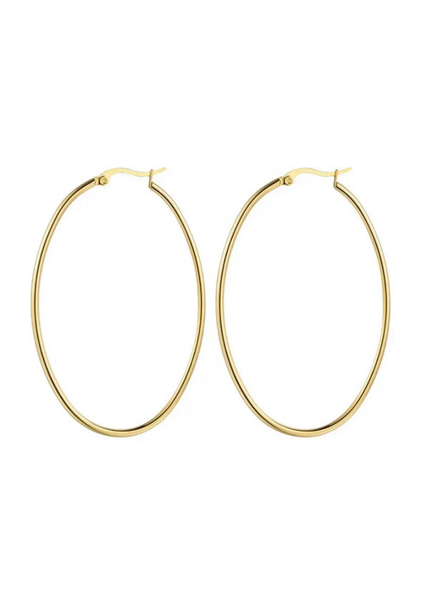 HJane Oval Hoop Earrings