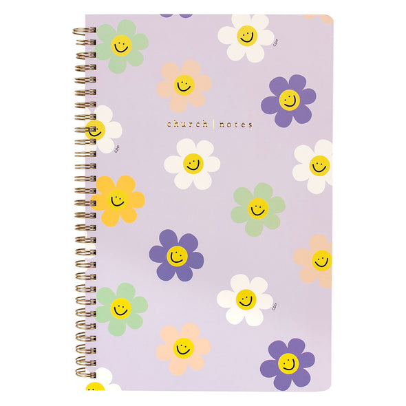 Church Notes Happy Daisy Bible Study & Reference Notebook by Callie Designs