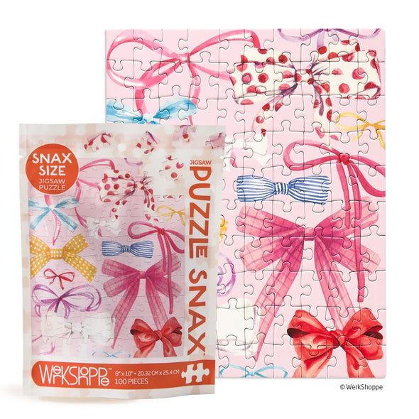 Werkshoppe Ribbons and Bows 100 Piece Puzzle Snax