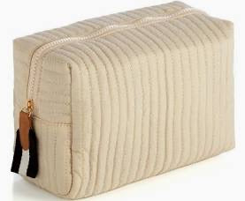 Shiraleah Ivory Large Boxy Cosmetic Pouch