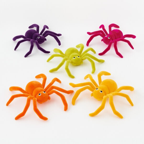 180 Degrees Flocked Spiders