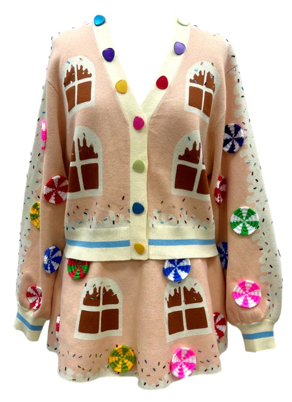 QOS Gingerbread House Skirt