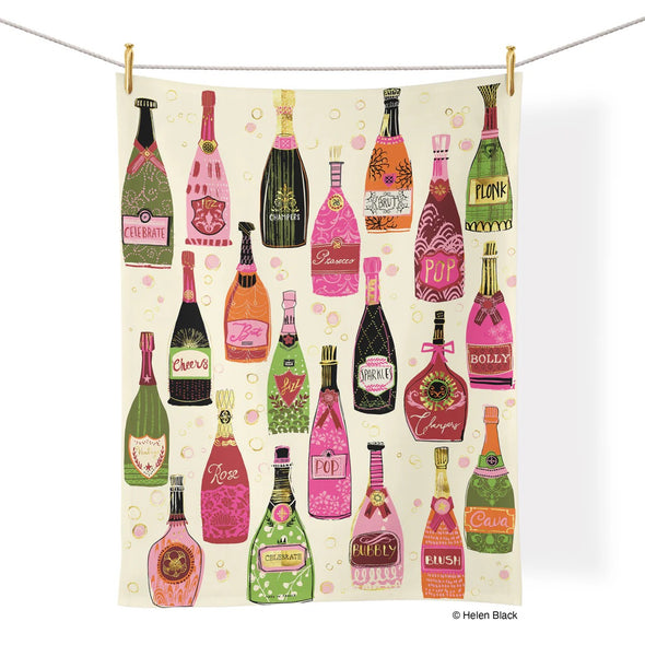 Werkshoppe Bubble Pop Fizz Tea Towel